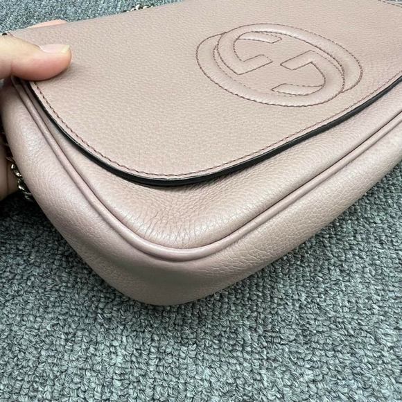 100% Authentic GUCCI Soho Leather Shoulder Bag 635-101724 - Picture 6 of 13
